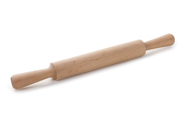 rolling pin for dough isolated on white background