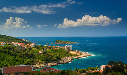 Fototapeta na wymiar Montenegro, Adriatic sea beautiful landscape
