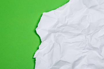 Piece of crumpled paper