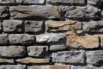 Gray stone wall as a background