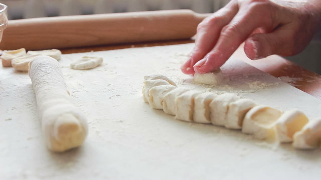 rolling out the dough