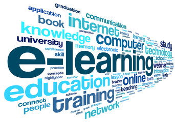 E-learning concept in tag cloud
