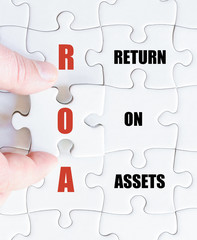 Last puzzle piece with Business Acronym ROA