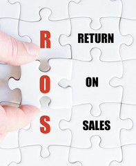 Last puzzle piece with Business Acronym ROS