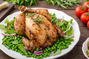 Grilled organic bio chicken