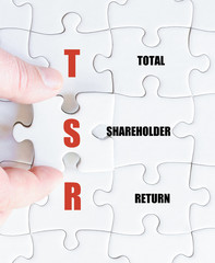 Last puzzle piece with Business Acronym TSR