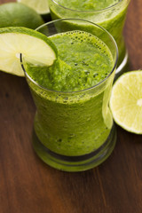 Healthy green drink, vegetable juice