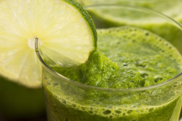 Healthy green drink, vegetable juice