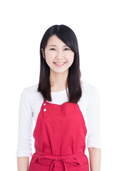 エプロン姿の女性