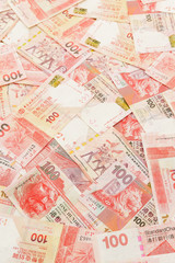 One hundred Hong Kong Dollar background