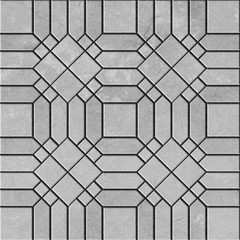 Patterns on the brick walkway