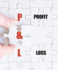 Last puzzle piece with Business Acronym P&L