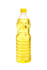 Bottle of sunflower oil.