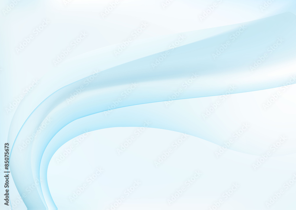 Sticker abstract blue wavy background