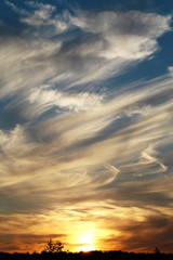 Photo sunset sky