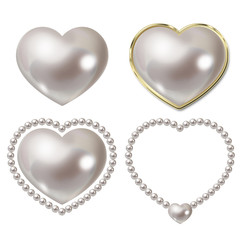 Icon of pearl. Illustration./Buttons. The center is copy space.