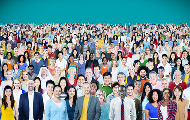 Large Group of Diverse Multiethnic Cheerful Concept