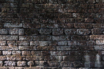 texture of old brown laterite stone vintage wall