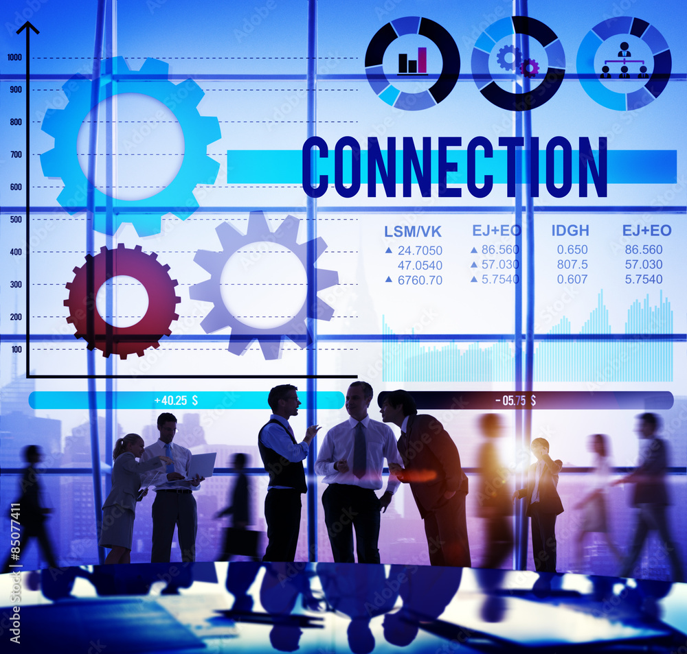 Poster connect connection connecting commuincation concept