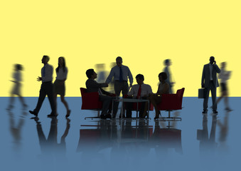 Corporate Business Team Discussion Collaboration Concept