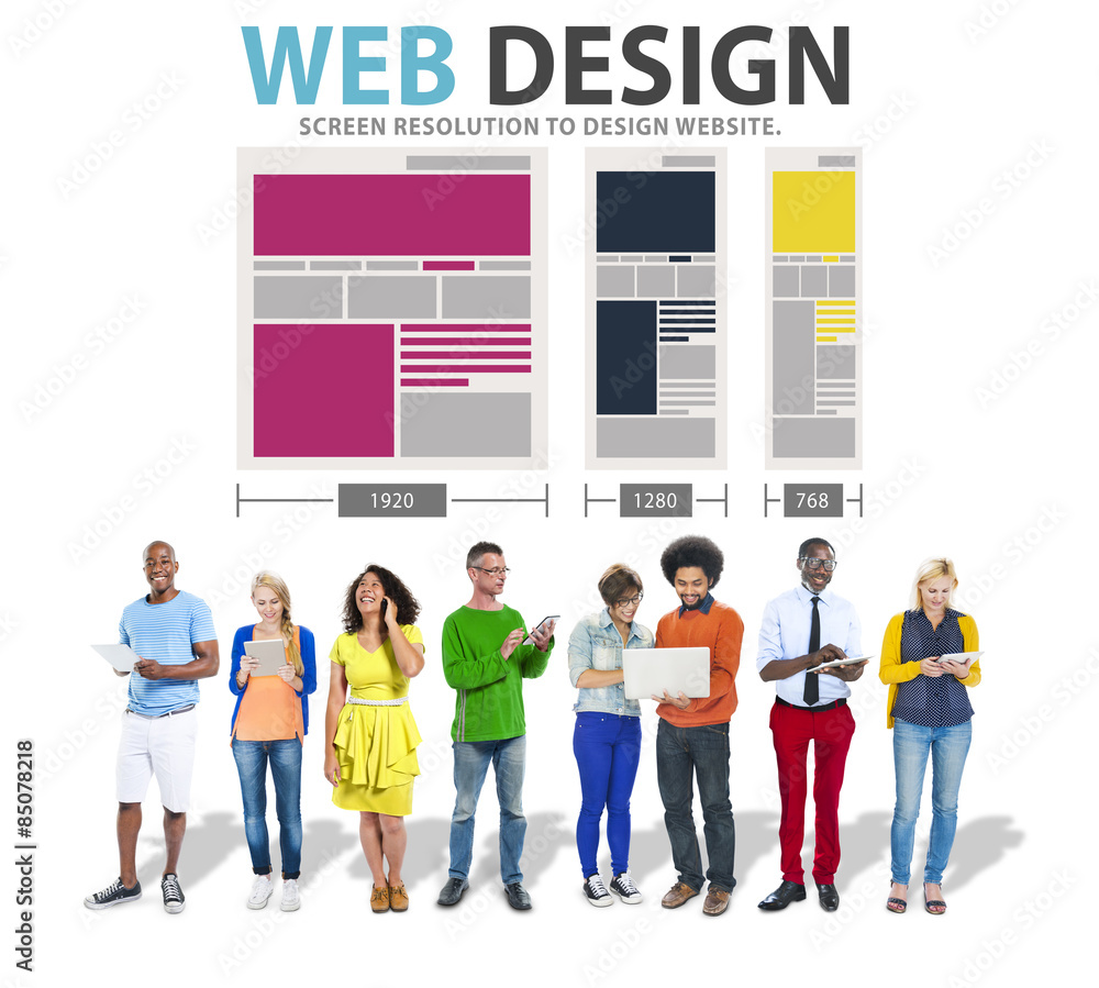 Poster web design network website ideas media information concept