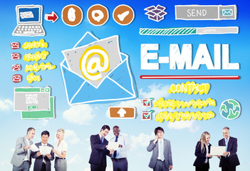 E-mail Online Messaging Correspondance Concept