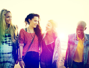 Fototapeta premium Beach Summer Dinner Party Celebration Concept