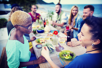 Beach Summer Dinner Party Celebration Concept
