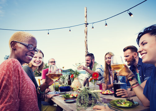 Beach Summer Dinner Party Celebration Concept