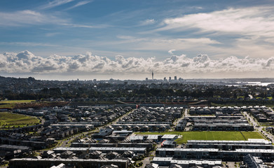 View to Auckland city from mt.Wellington, New Zealand