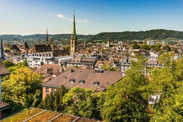 Fototapeta na wymiar Zurich - Historical city and capital of Switzerland