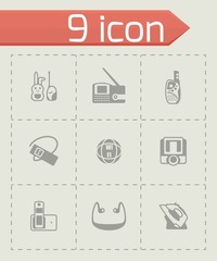 Vector Wireless icon set