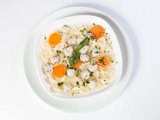 Chicken meatball soup