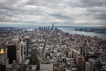 Fototapeta premium Manhattan Skyline as seen from Empire State Building