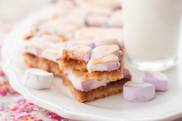 Marshmallow Jam Slice