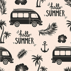 Summer vacation holiday icons and words. - 85085811