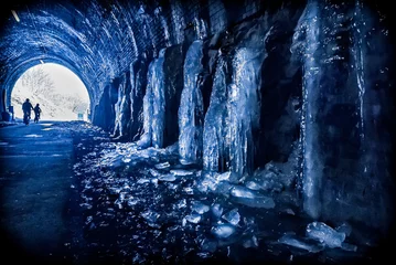 Photo sur Aluminium Tunnel Ice Tunnel