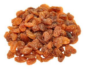 Obraz premium Sultanas Isolated On White