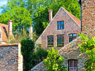 Medieval houses Bruges, Belgium