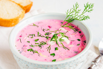 Cold vegetable soup