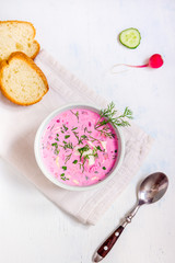 Cold vegetable soup