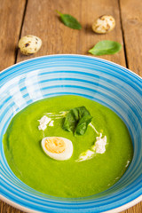 Spinach cream soup