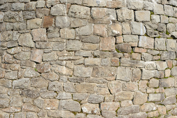 old wall with natural stones