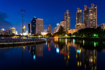 Naklejka premium Business buildings in Bangkok