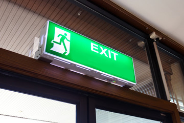 Fire exit light sign