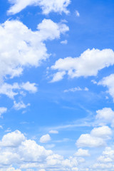 Naklejka na ściany i meble clouds on the blue sky