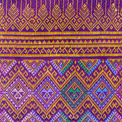 Thai silk fabric pattern