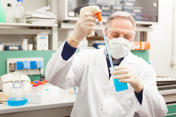 Scientist developing a new product