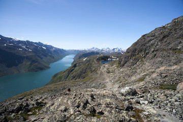 Besseggen Ridge in Jotunheimen National Park, Norway