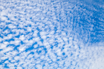 Natural bright blue sky with clouds layer
